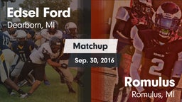 Matchup: Edsel Ford vs. Romulus  2016