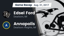 Recap: Edsel Ford  vs. Annapolis  2017