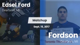 Matchup: Edsel Ford High vs. Fordson  2017