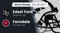 Recap: Edsel Ford  vs. Ferndale  2017