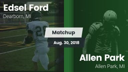 Matchup: Edsel Ford High vs. Allen Park  2018