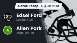Recap: Edsel Ford  vs. Allen Park  2018