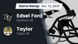 Recap: Edsel Ford  vs. Taylor  2018