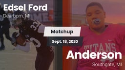 Matchup: Edsel Ford High vs. Anderson  2020