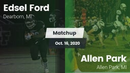 Matchup: Edsel Ford High vs. Allen Park  2020