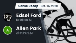 Recap: Edsel Ford  vs. Allen Park  2020