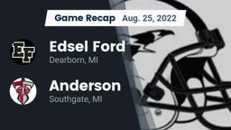 Recap: Edsel Ford  vs. Anderson  2022