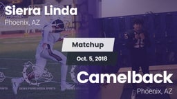 Matchup: Sierra Linda vs. Camelback  2018