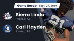 Recap: Sierra Linda  vs. Carl Hayden  2019
