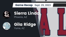 Recap: Sierra Linda  vs. Gila Ridge  2023