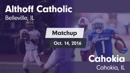 Matchup: Althoff Catholic vs. Cahokia  2016