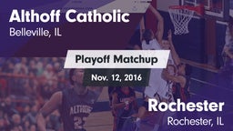 Matchup: Althoff Catholic vs. Rochester  2016