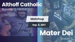 Matchup: Althoff Catholic vs. Mater Dei  2017