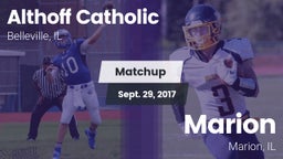 Matchup: Althoff Catholic vs. Marion  2017
