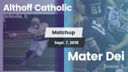 Matchup: Althoff Catholic vs. Mater Dei  2018