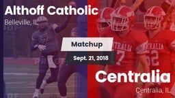 Matchup: Althoff Catholic vs. Centralia  2018