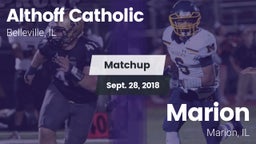 Matchup: Althoff Catholic vs. Marion  2018