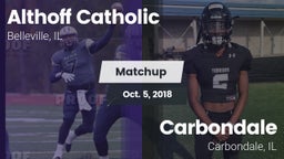 Matchup: Althoff Catholic vs. Carbondale  2018
