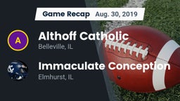 Recap: Althoff Catholic  vs. Immaculate Conception  2019