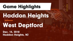 Haddon Heights  vs West Deptford  Game Highlights - Dec. 14, 2018