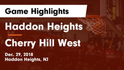 Haddon Heights  vs Cherry Hill West  Game Highlights - Dec. 29, 2018