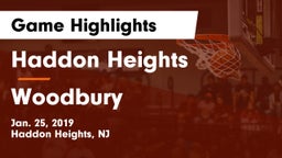 Haddon Heights  vs Woodbury  Game Highlights - Jan. 25, 2019