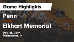 Penn  vs Elkhart Memorial  Game Highlights - Dec. 28, 2019
