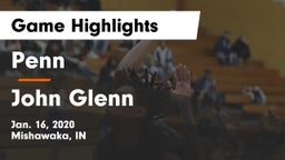 Penn  vs John Glenn  Game Highlights - Jan. 16, 2020