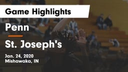 Penn  vs St. Joseph's  Game Highlights - Jan. 24, 2020