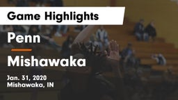 Penn  vs Mishawaka  Game Highlights - Jan. 31, 2020
