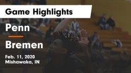 Penn  vs Bremen  Game Highlights - Feb. 11, 2020