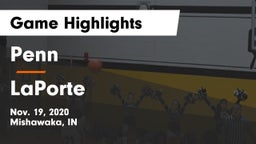Penn  vs LaPorte  Game Highlights - Nov. 19, 2020