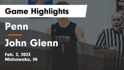 Penn  vs John Glenn  Game Highlights - Feb. 2, 2023