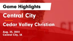 Central City  vs Cedar Valley Christian Game Highlights - Aug. 25, 2022