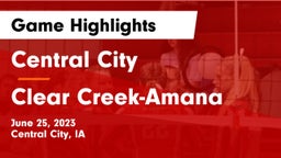 Central City  vs Clear Creek-Amana Game Highlights - June 25, 2023