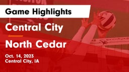 Central City  vs North Cedar  Game Highlights - Oct. 14, 2023