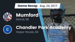 Recap: Mumford  vs. Chandler Park Academy  2017