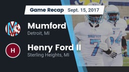 Recap: Mumford  vs. Henry Ford II  2017