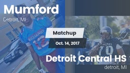 Matchup: Mumford vs. Detroit Central HS 2017