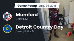 Recap: Mumford  vs. Detroit Country Day  2018
