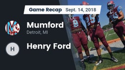Recap: Mumford  vs. Henry Ford  2018