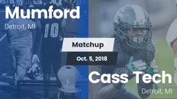 Matchup: Mumford vs. Cass Tech  2018