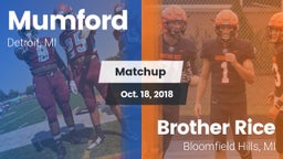 Matchup: Mumford vs. Brother Rice  2018