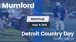 Matchup: Mumford vs. Detroit Country Day  2019