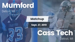 Matchup: Mumford vs. Cass Tech  2019