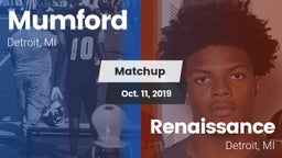 Matchup: Mumford vs. Renaissance  2019