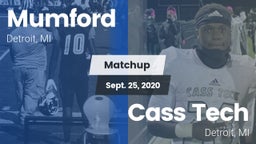 Matchup: Mumford vs. Cass Tech  2020