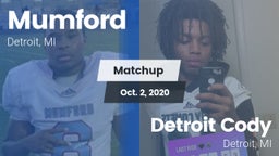 Matchup: Mumford vs. Detroit Cody  2020