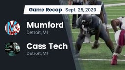 Recap: Mumford  vs. Cass Tech  2020