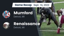 Recap: Mumford  vs. Renaissance  2022